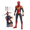 LonullyMege No Way Home Spiderman Action Figures-2022 New Released Legends Movie Hero Series-All Joints Movable 7 Inch Exquisite Collection Iron Spiderman Toy (Gold & Red)