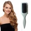 New Brush for Curly Hair, Curly Hair Brush, Curling Brush, Applicable Comb for Combing Curly Hair for Women and Men (Grey)