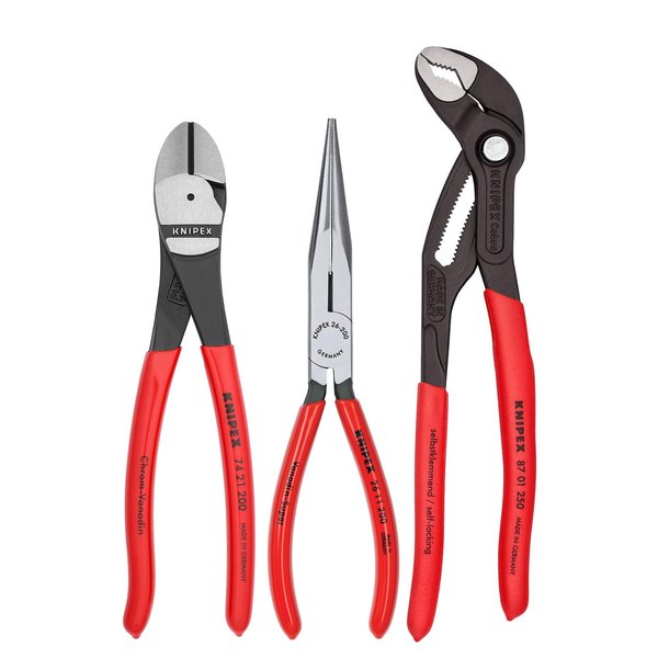 Knipex - 3 Pc Universal Pliers Set w/Cobra® Pliers (00 20 08 US2)
