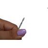 NashlyNails E-file nail drill bit for manicure and pedicure, Russian electric file bits, Diamond, flame(drop) with a rounded tip 025, medium grit, NON PAINFUL