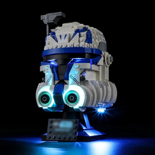 YEABRICKS LED Light for Lego-75349 Star Wars Captain Rex Helmet Building Blocks Model (Lego Set NOT Included)