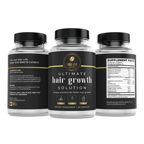 Hair Growth Supplement for Women,Thicker, Fuller, Stronger Hair. Promotes Massive Regrowth. Anti-Hair Loss Treatment, 1 Month Supply, 100% Vegan