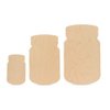 Wooden Mason Jar Cutout 22 x 13-1/2-inch, Pack of 6 Wooden Door Hanger, Wood Cutouts to Paint for Rustic Home Decor, by Woodpeckers