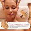 Beaupretty Beech Massage Comb Scalp Massager Shampoo Brush Wooden Dandruff Comb Head Massage Comb Scalp Scrub Brush Shampoo Comb Handheld Massager Tools Wood Comb Curly Man Exfoliating Brush