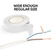 ‌Flame Retardant White Electrical Tape; 1 Roll, 3/4 Inch * 66 Feet;PVC Electric Tape for Under 600V Electric,Repair,Home Outdoor Indoor Wire Insulation,5℉ to 221℉(White)