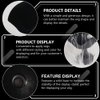 KALLORY Mannequin Head Model Wig Suction Cup Stand Wig Making Holder Mushroom Stand Foam Head Manikin Doll Head Wig Stand for Styling