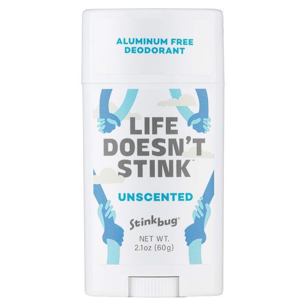 Stinkbug Naturals All Natural Deodorant, Unscented, 2.1 Ounce