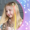 16 Pcs Hair Clips for Girls, Animal Straight Rainbow Hair Extensions for Kids, Little Girl Hair Clips Accessories for Girls Toddler Kids Ponytails