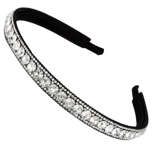 Wecoe Rhinestone Headband Women Silver Headband Women Non Slip Fashion Bling Sparkly Diamond Headband Hair Band Birthday Wedding Bridal Holiday Homecoming Hair Accessories For Women Girls Gifts