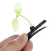 Bean Sprout Hair Clips, 100PCS Green Plant Hair Clips, Unique Pea Hairpin Little Grass Barrette Hair Accessories Kids DIY for School Home Party