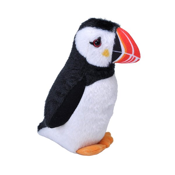 Wild Republic Audubon Birds Atlantic Puffin Plush with Authentic Bird Sound, Stuffed Animal, Bird Toys for Kids and Birders