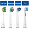 Replacement Brush Heads for Oral B Compatible Electric Toothbrush Heads, Including 4 Precision, 4 Floss, 4 Cross and 4 Whitening - 16 Variety Pack