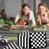 50 Pack Black and White Checkered Flag Party Napkins Disposable Race Car Birthday Party Supplies Racing Car Theme Party Paper Lunch Napkins for Baby Shower Kids Men Party Decorations Favors