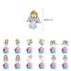 38Pcs Angel Theme Birthday Party Supplies and Decorations Angel Happy birthday Banner,Latex balloon, Cupcake Toppers, Set Anime Party Supplies for Kids Family