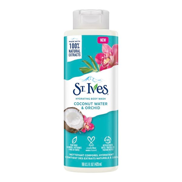 St. Ives Body Wash 16 Ounce Coconut Water & Orchid (473ml)