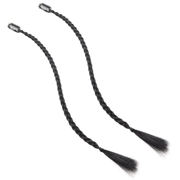 KALLORY 2pcs Braid Wig Barrettes Baby Twist High Temperature Wire Clip