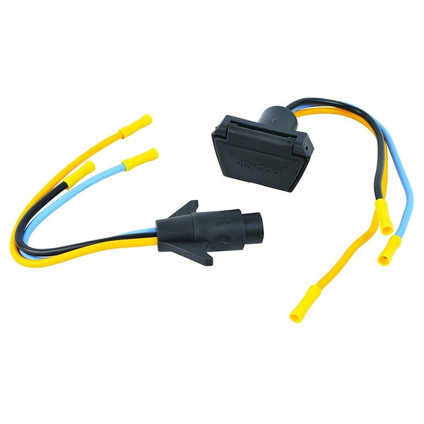 attwood 7622-7 3-Wire 12V/24V Trolling Motor Connector, 10 Gauge, Multiple, One size