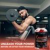 Creatine Monohydrate 120 Gummies for Men & Women- 5g, Sugar-Free Pre-Workout Gummy W/L-Taurine, Betaine Anhydrous, Alpha GPC, Vitamin B12, Chewable Gummies for Muscle Strength & Energy Boost (1 Pack)