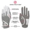 Zero Friction Women's Golf Gloves, Left Hand, One Size, Pink