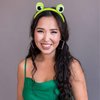 GAFATORY Frog Eyes Green Headband for Girls Cute Spa headband for Women Animal Headband for Makeup Hair Band Cosplay Costume Zoo Gifts Halloween Headband Funny Jungle Headbands for Skincare