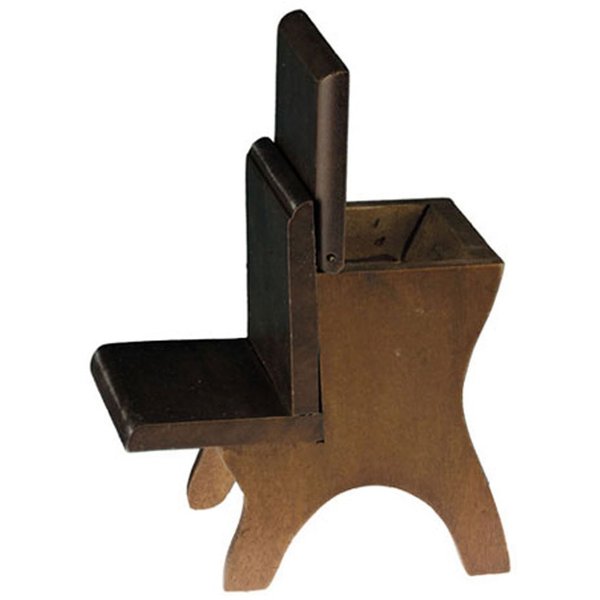 Dollhouse Miniature School Desk in Walnut
