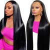 BABOSHOW 220% Density 13x6 HD Lace Front Wigs Human Hair 28 Inch Straight Lace Front Wigs Human Hair Pre Plucked Human Hair Lace Front Wigs for Black Women