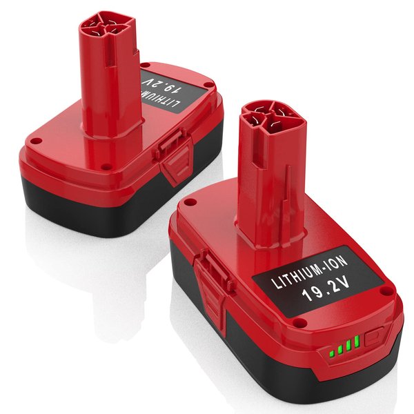 energup 2Pack 19.2V 3.5Ah Battery for Craftsman 19.2Volt Battery 3.5Ah Lithium for Craftsman C3 XCP Battery for 130279005 1323903 130211004 11045 315.115410 315.11485 for 19.2V Craftsman Battery