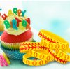 Softball Silicone Wristbands - Great Softball Party Favor, Football Birthday Themed Party Decorations, Wristband Bracelet, 8 Pack Party Favor Bag Set (4 of Each Design, 8" Circumference)