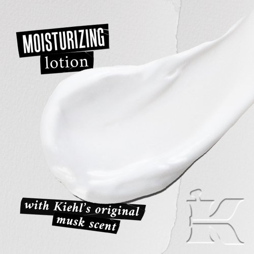 Kiehl's Original Musk Scented Body Lotion, Lightweight Moisturizer for Body, Leaves Skin Silky Smooth, Absorbs Quickly, with Apricot & Sesame Seed Oil to Soften Skin, Unisex Scent - 8.4 fl oz