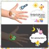 Cerlaza Glow Easter Tattoos for Kids Party Favors, Easter Luminous Temporary Tattoos for Girls Boys Bunny Decorations, Easter Egg Tattoo Stickers for Easter Gifts Basket Fillers-10 Sheets