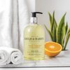 Baylis & Harding Liquid Hand Soap Wash with Dispenser, Sweet Mandarin & Grapefruit, 16.9oz/500ml