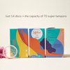 Softdisc Menstrual Discs | Disposable Period Discs | Tampon, Pad, and Cup Alternative | Capacity of 5 Super Tampons | HSA or FSA Eligible | 14 Count
