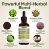 PROZEN Wormwood Gut Cleanse & Detox Drops – Nuvian Black Walnut,Clove, Soursop, Pumpkin Seed, PAU D’Arco, Garlic & Oregano – Mixed Berry Digestive Support, Energy & Nutrient Absorption, 2 fl oz