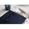 Boost Eyewear 6 Pack Reading Glasses, Traditional Black Frames, for Men and Women, with Comfort Spring Loaded Hinges, Black, 6 Pairs (+1.50)