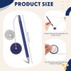 Secure Pen with Adhesive Pen Chain and Security Pen Holder for Home Office Supplies 6 Pcs (Blue Ink)