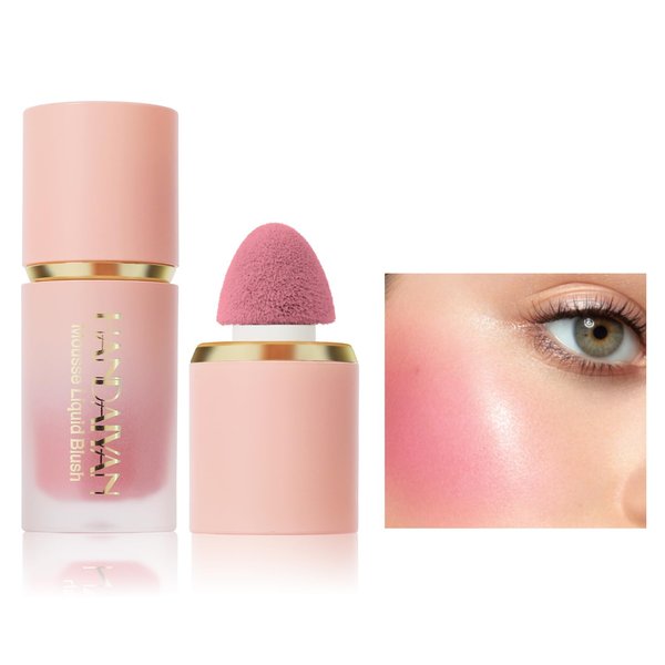 Kyannkara Liquid Blush Makeup Cream Blush For Cheeks Natural Glossy Face Cream Blush Makeup Velvet Texture Long Lasting A01