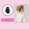 JUVABUN Claw Clip Wavy Ponytail Extension 7" -Dark Brown| Hair Extension Clips | Synthetic Ponytail Extension | Wavy Hair Extensions | Washable Realistic And Synthetic |Dark Brown