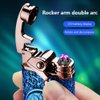 GADATOP Electric Personalized Creative Lighter Rocker Lighter Windproof Lighter USB Rechargeable Flameless Lighter Double Arc Plasma Lighter with Gift Box (Blue)