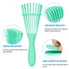 Emoly Detangling Brush for Natural Hair-Detangler for America 3a to 4c Kinky Wavy, Curly, Coily Hair, Detangle Easily with Wet/Dry (Green)