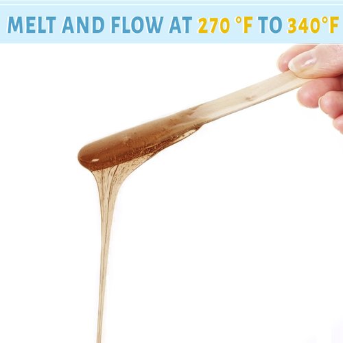 Neitsi 100pcs Italian Keratin Glue Granule Pellets Keratin Hair Extensions Bonding Glue Hot Fusion Flat Tip for Hair Extension (Brown)