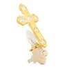 24k Gold Cross Night Light - Clear Mascot Crystal