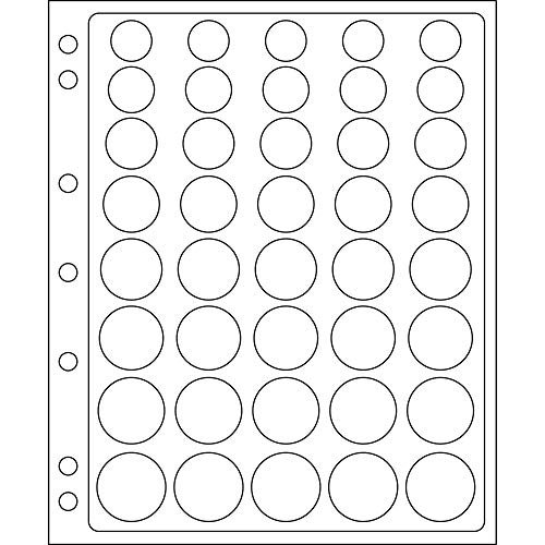 Lighthouse Album Pages for Euro Coins - Fits 5 Euro Coin Sets per Page (Set of 2 Pages)