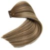 Tape in Hair Extensions,Ombre Ash Brown Highlighted Blonde Hair Extensions Real Human Hair Tape ins Extensions for Women,20 Pieces Double Sided Invisible Tape in Extensions Remy Human Hair 16Inch