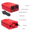 LVYUAN 500W Power Inverter DC 12V to 110V AC Car Inverter Converter with 3.1A Dual USB Car Adapter Red