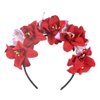 Mexican Flower Crown Headband Halloween Hairband Rose Flower Crown Headpiece Floral Hair Accessories for Carnival Party Costume