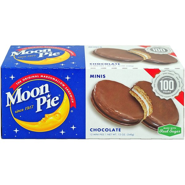 MoonPie Marshmallow Sandwich Minis Chocolate, Original, 12 Ounce