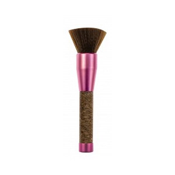 Danielle Enterprises Cork Collection Angled Blush Brush, Coral