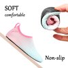 JOINFREE Kids Beach Water Shoes Slip on Swim Skin Aqua Socks Shoes Mint Pink 1-2 Little Kid