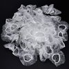 200 Pack Clear Disposable Ear Protectors Waterproof Ear Covers for Hair Dye, Shower, Bathing