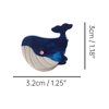 Funny Mini Whale Hair Clip,Acetate Hair Clip,Small Claw Clip for Women,Pack of 2,Royal Blue